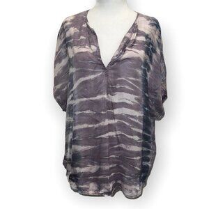 YOUNG Fabulous and Broke Tie Dye Flowy Blouse Size Medium